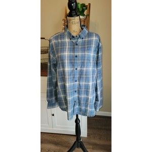 Columbia Mens Size Large  Plaid Long Sleeve Button Up Shirt Regular Fit Size L